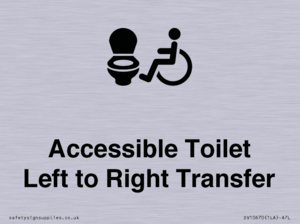 Accessible Toilet with Left to Right Transfer